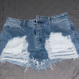 Distressed Denim Women's Shorts